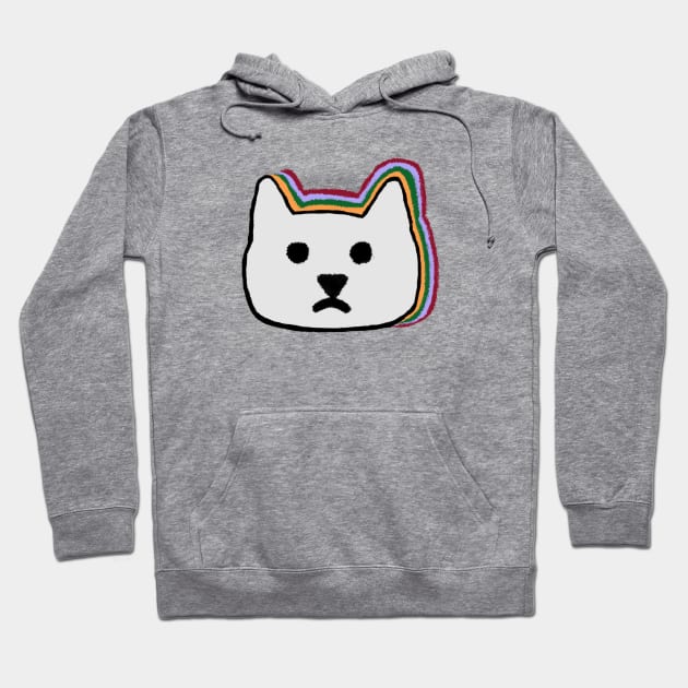 cat face 80s style Hoodie by mohamed705